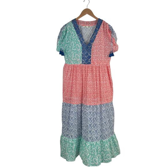 Dolma Boho Tiered Maxi Dress - Picture 1 of 7